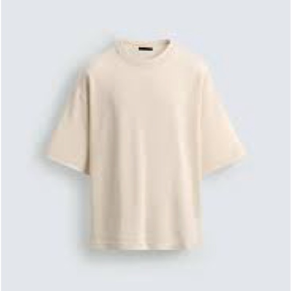 Zara oversized Cream Shirt